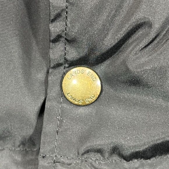 Lands End Vest Mens XL Black Down Puffer Outdoor Active Feathers Streetwear Warm - Picture 7 of 11